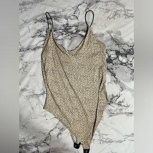 Cheetah print bodysuit